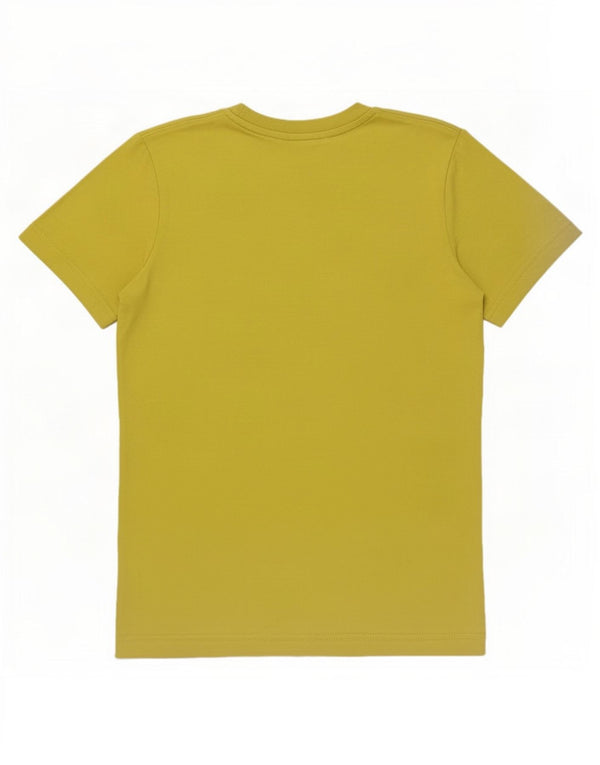 Camiseta Adidas Meninos Graphic Top 11-12 Anos Algodão Amarelo