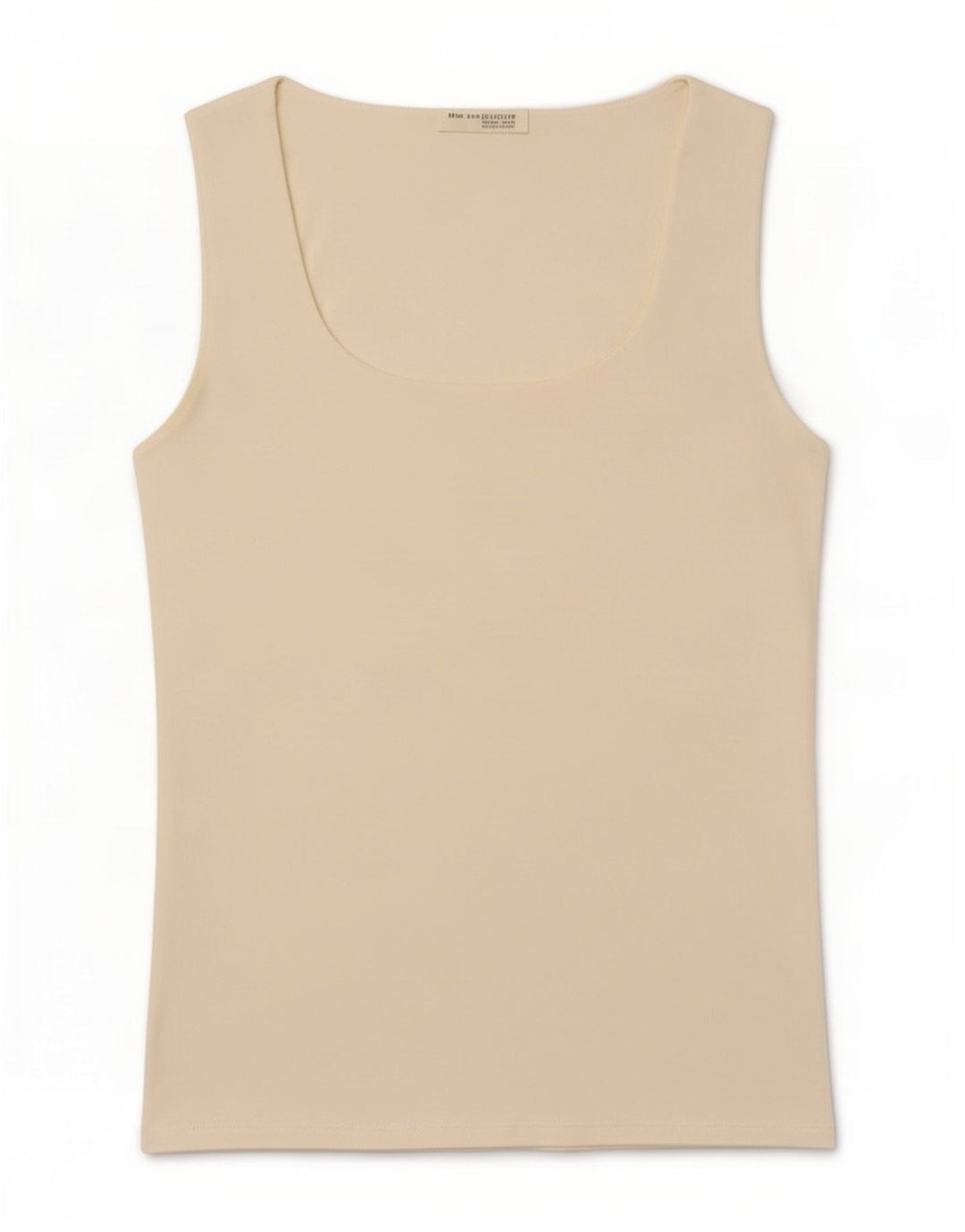 Zara Womens Vest Top UK 14 Grande Off White Poliamida