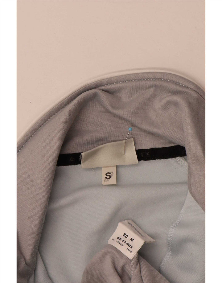 Asics Mens Tracksuit Top Jacket Pequeno Cinza Colourblock Poliéster