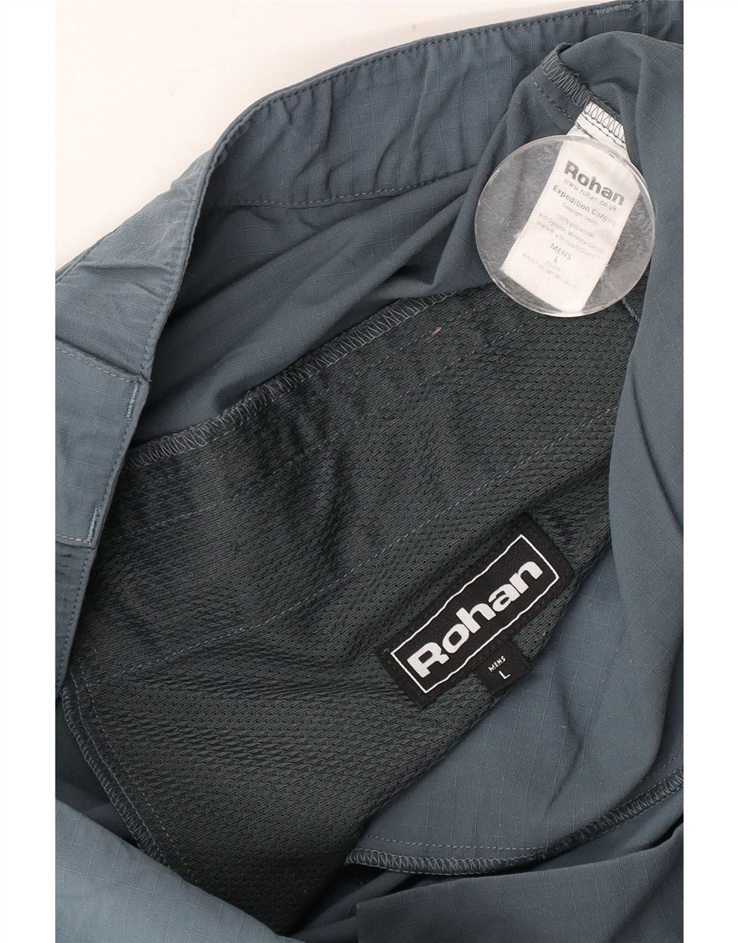 Calça cargo masculina Rohan para caminhada grande W36 L29 azul poliamida