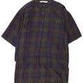 Zara Vestido feminino pulôver manga 3/4 Reino Unido 16 grande xadrez azul marinho