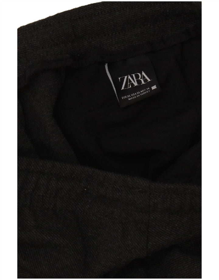 Zara Calça de treino masculina XL cinza