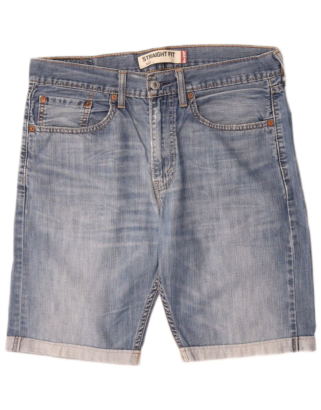 Shorts jeans masculino 505 Levi's W32 azul médio algodão