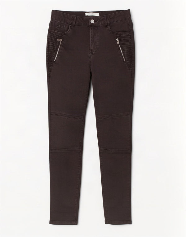 Zara Jeans Skinny Feminino EU 38 Pequeno W28 L27 Preto