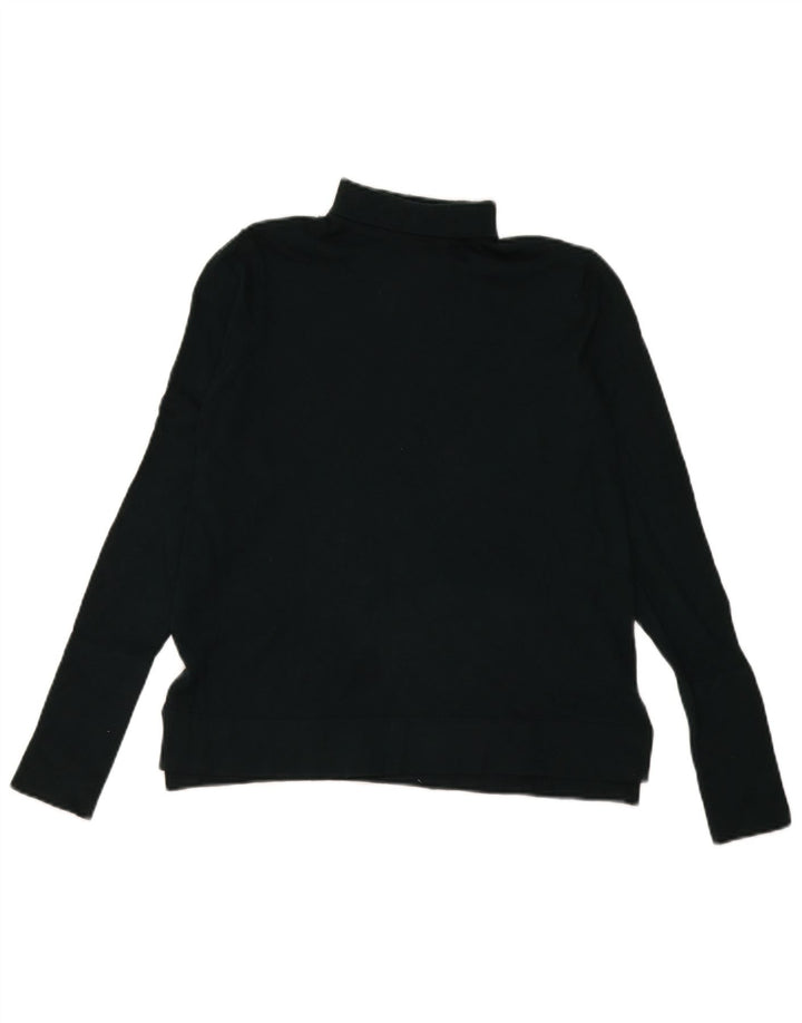 Suéter feminino Zara com gola redonda Reino Unido 14 Modal verde médio