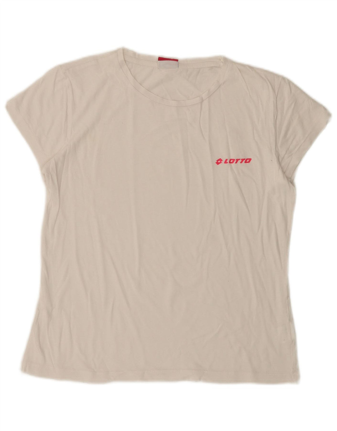 Camiseta feminina LOTTO UK 10 algodão branco pequeno