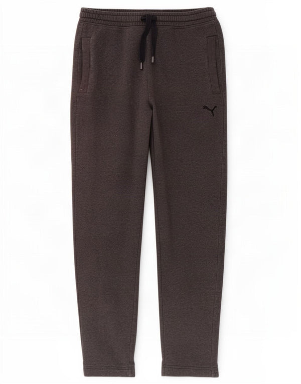 Puma Mens Tracksuit Trousers Medium Grey Cotton