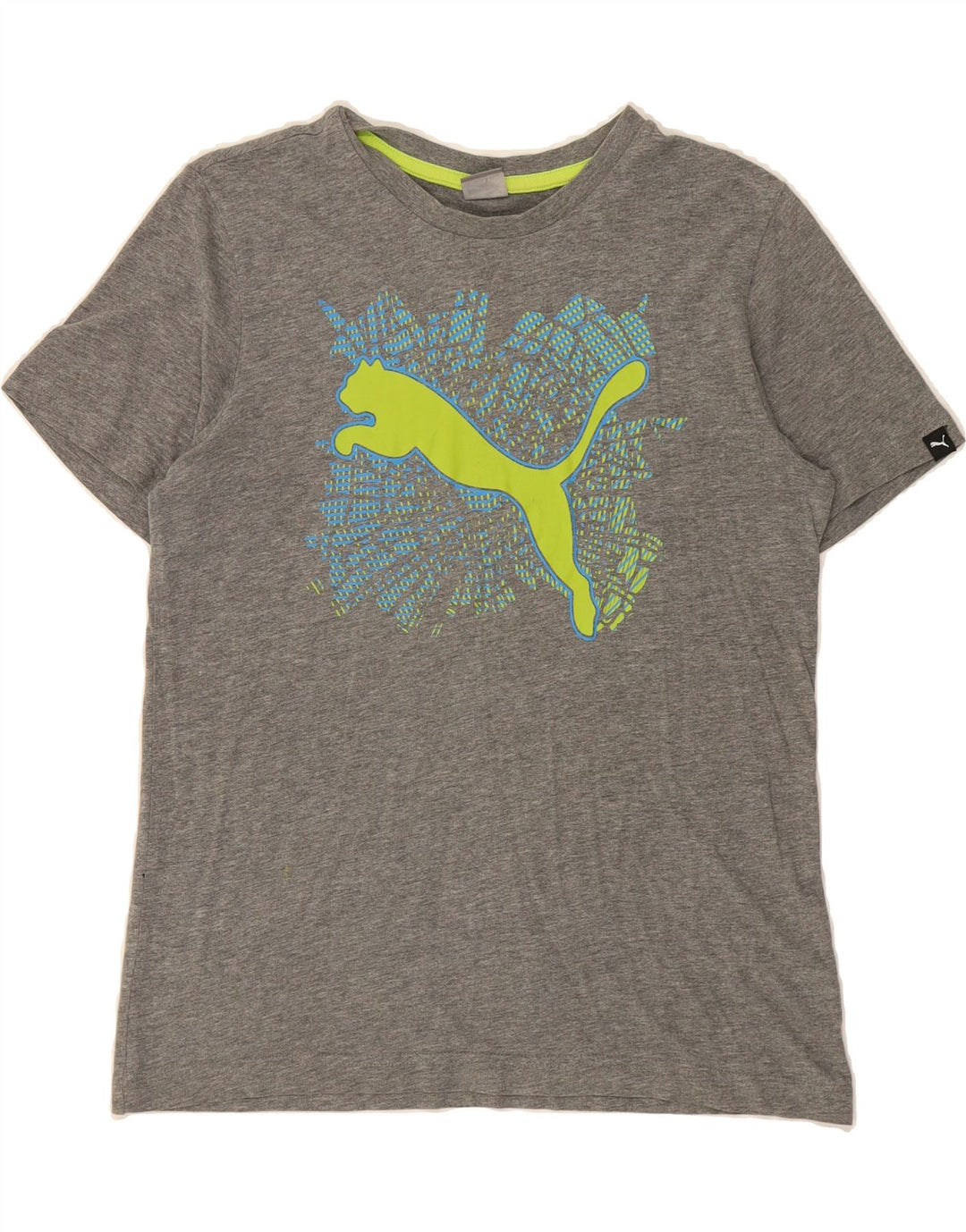PUMA Boys Graphic T-Shirt Top 13-14 Years  Grey Vintage Puma and Second-Hand Puma from Messina Hembry 
