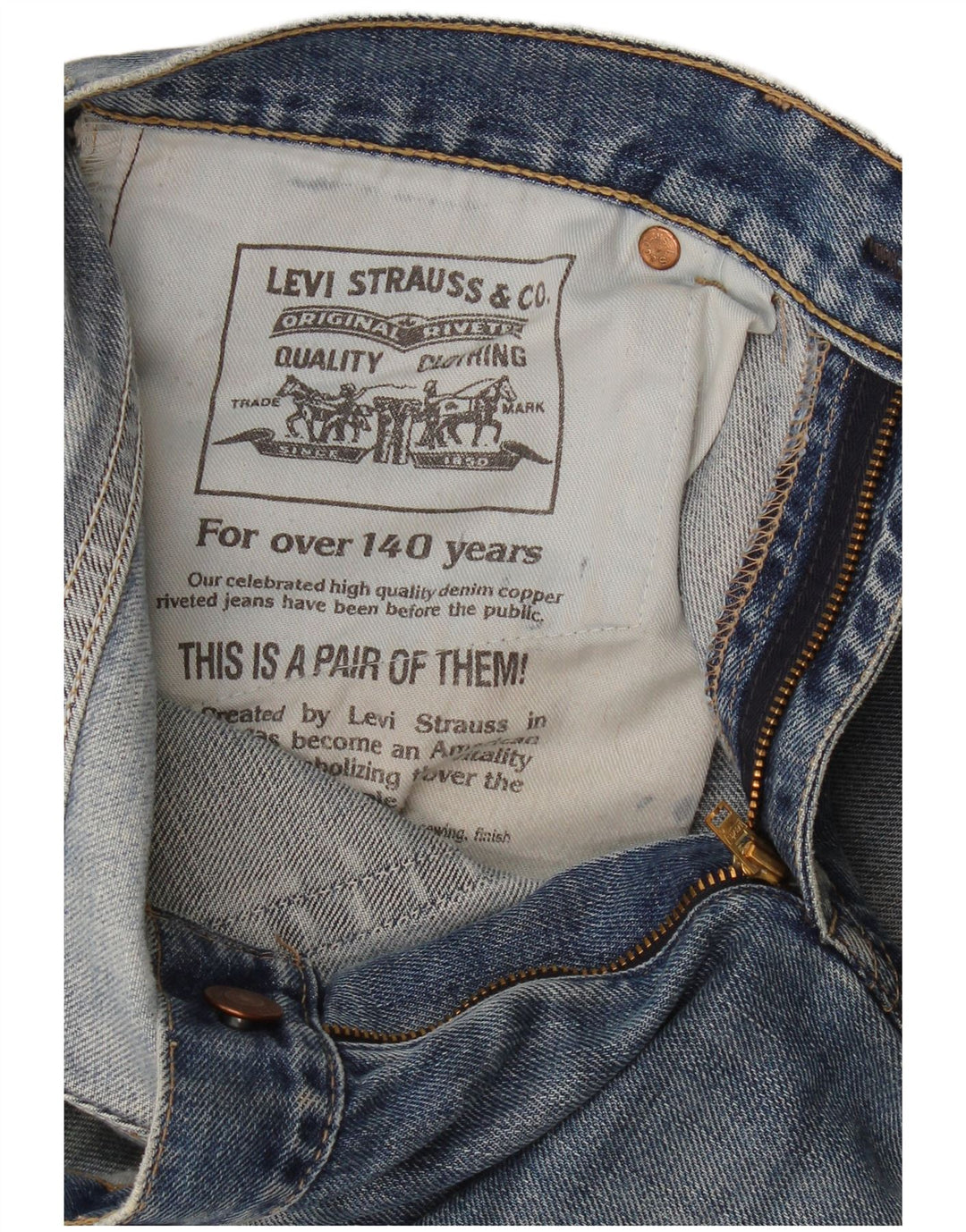 Shorts jeans masculino Levi's W30 azul médio
