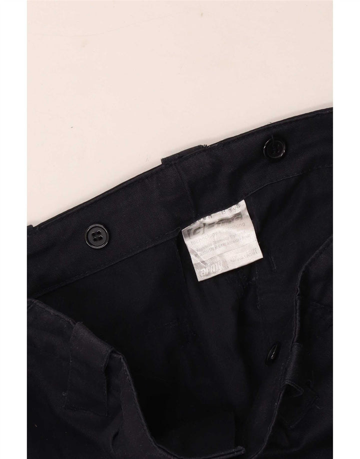 Shorts cargo masculino vintage médio W32 poliéster azul marinho