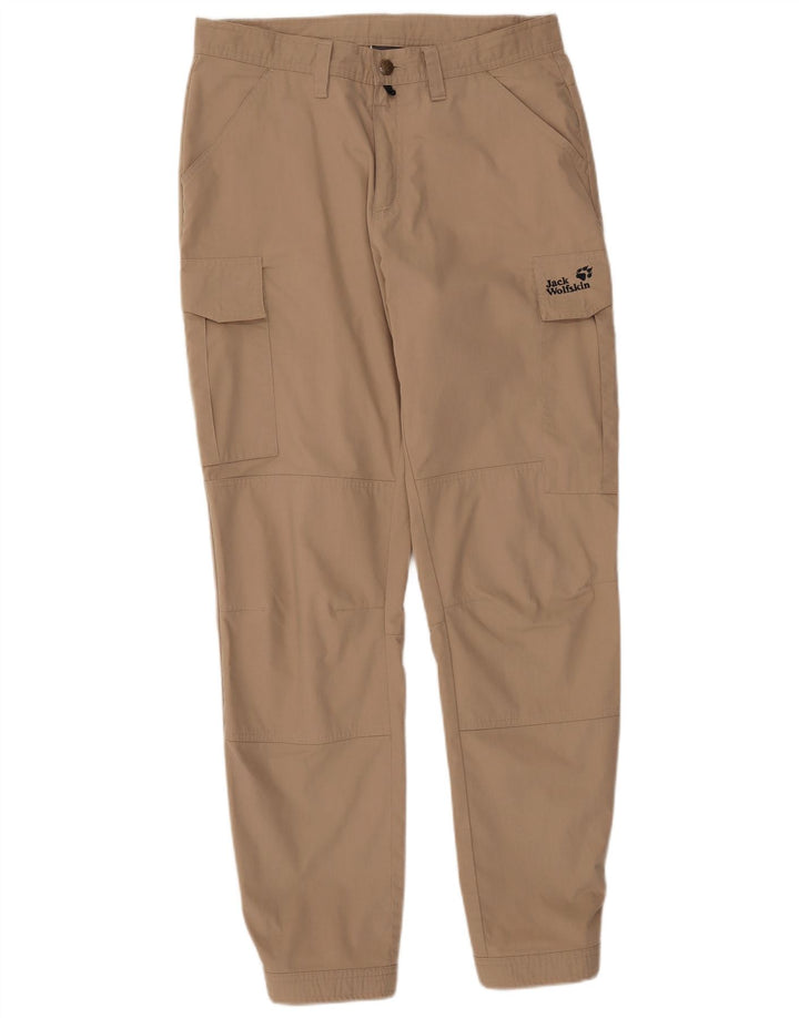 Calça cargo masculina Jack Wolfskin W32 L33 poliéster bege