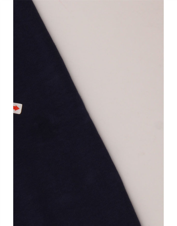 PUMA Mens Graphic Hoodie Jumper Médio Azul Marinho Algodão