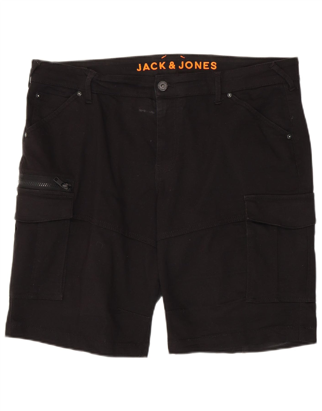 Shorts cargo masculino Jack & Jones XL W38 algodão preto