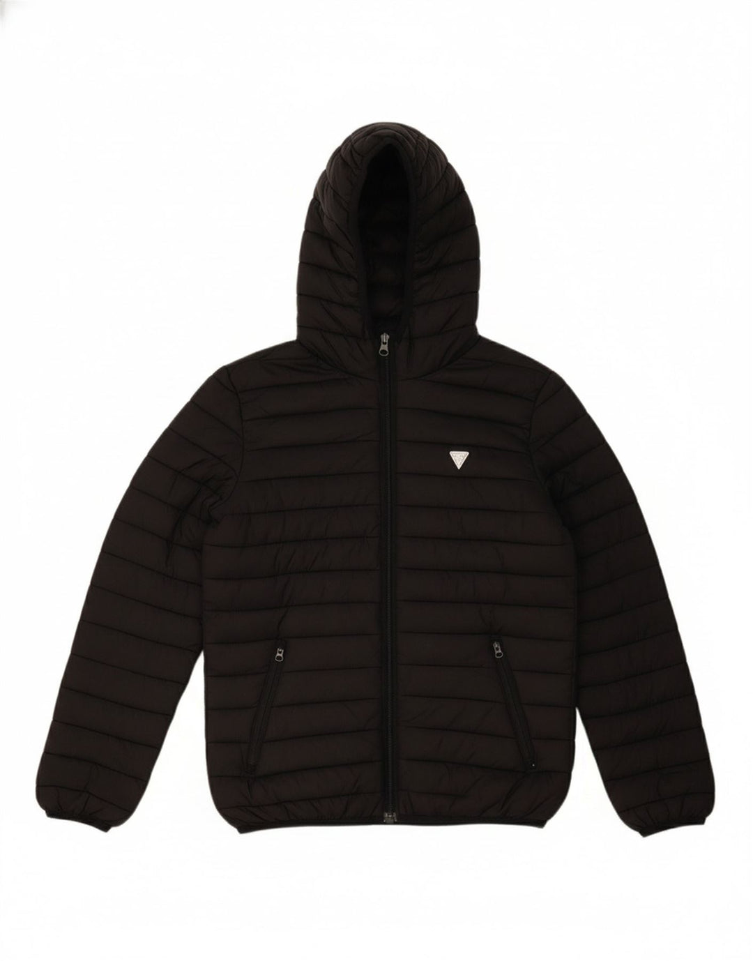 Casaco acolchoado com capuz GUESS Boys 11-12 anos preto poliéster