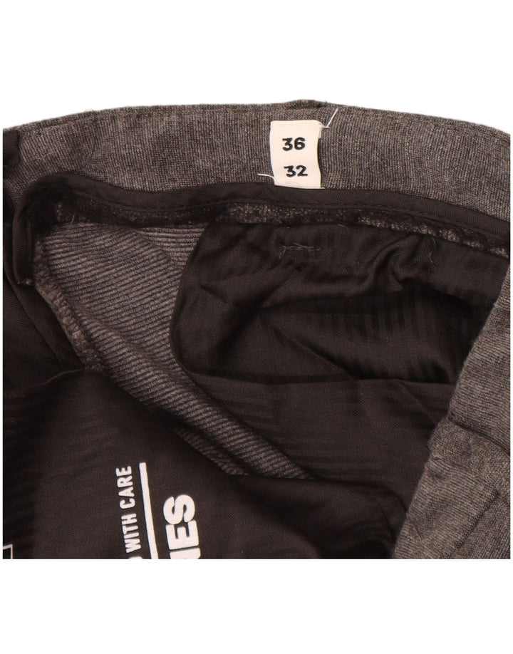 Calça masculina JACK & JONES Marco Slim Chino W36 L32 cinza viscose