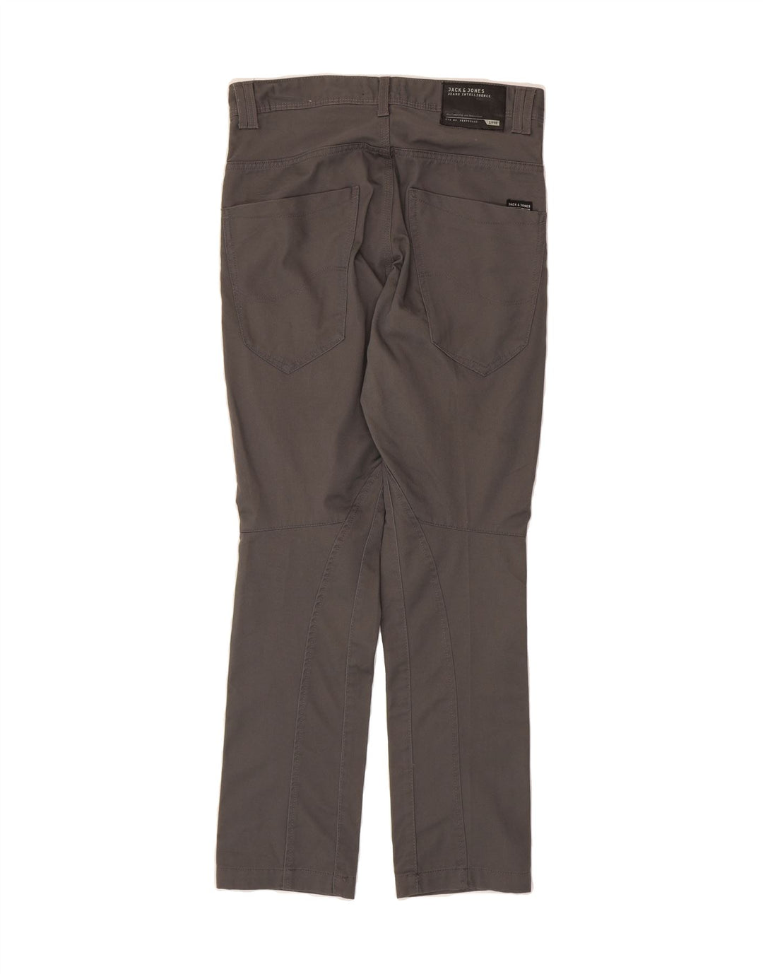 JACK & JONES Mens Slim Casual Trousers W30 L32 Grey Cotton Vintage Jack & Jones and Second-Hand Jack & Jones from Messina Hembry 
