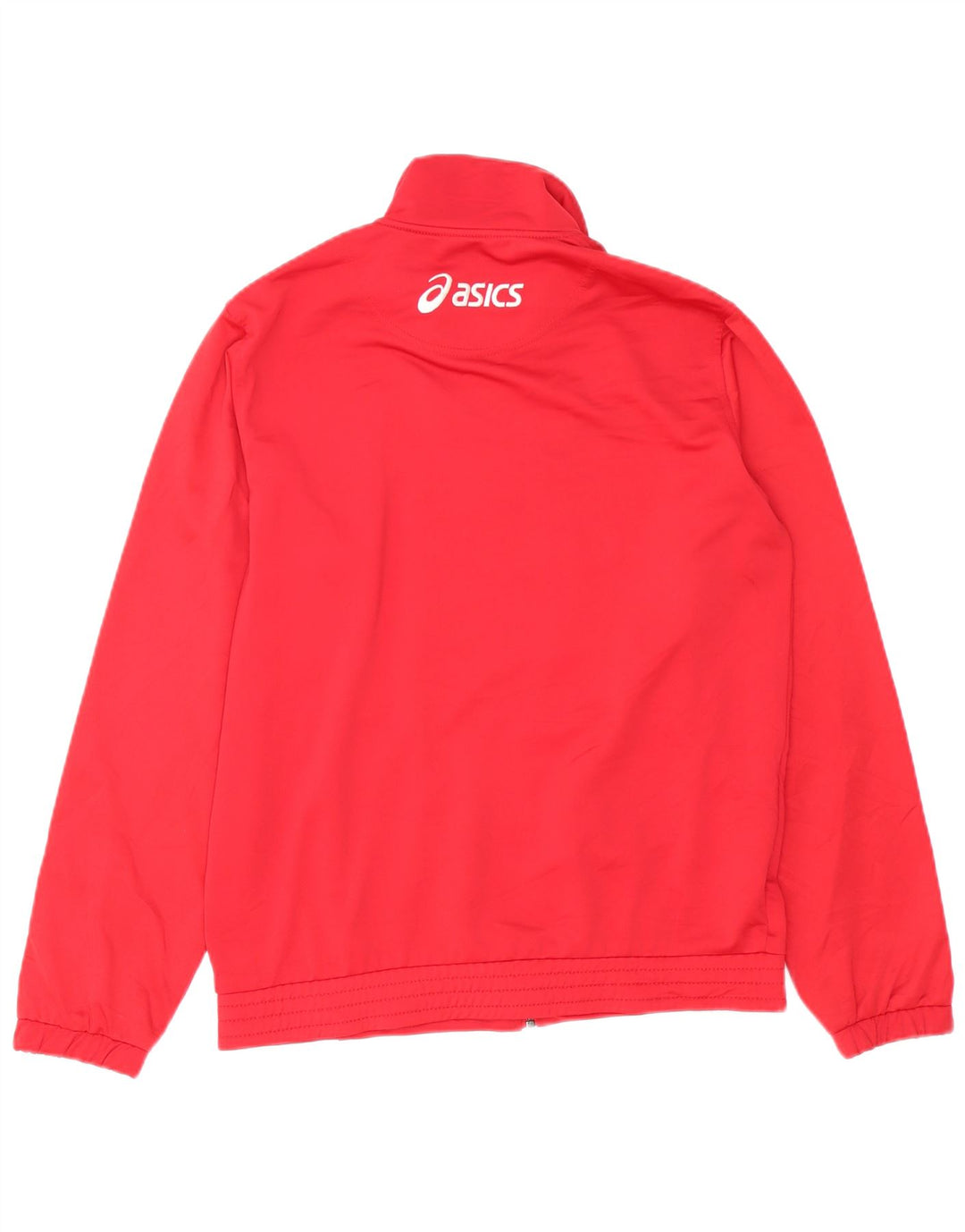 ASICS Mens Treino Top Jacket Medium Red Colourblock Poliéster
