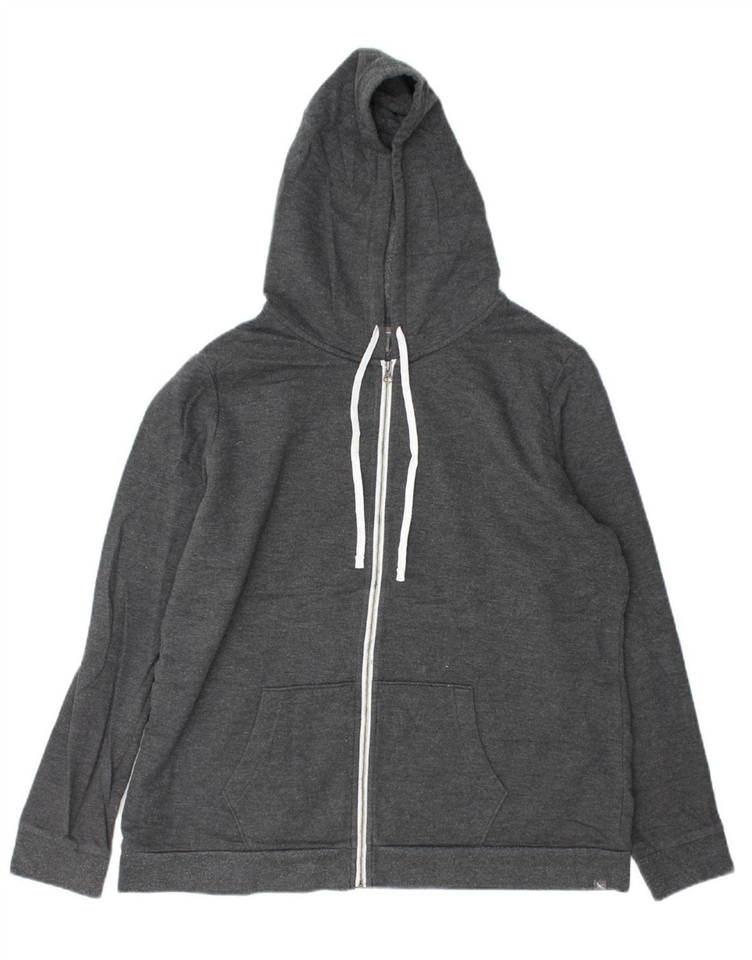 EDDIE BAUER Suéter feminino com capuz e zíper Reino Unido 18 XL algodão cinza