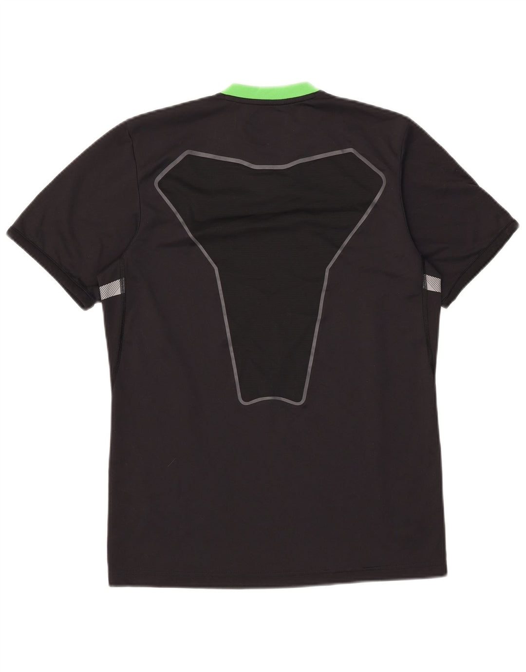 Adidas Mens Climacool Camiseta Top Pequeno Preto Colorblock