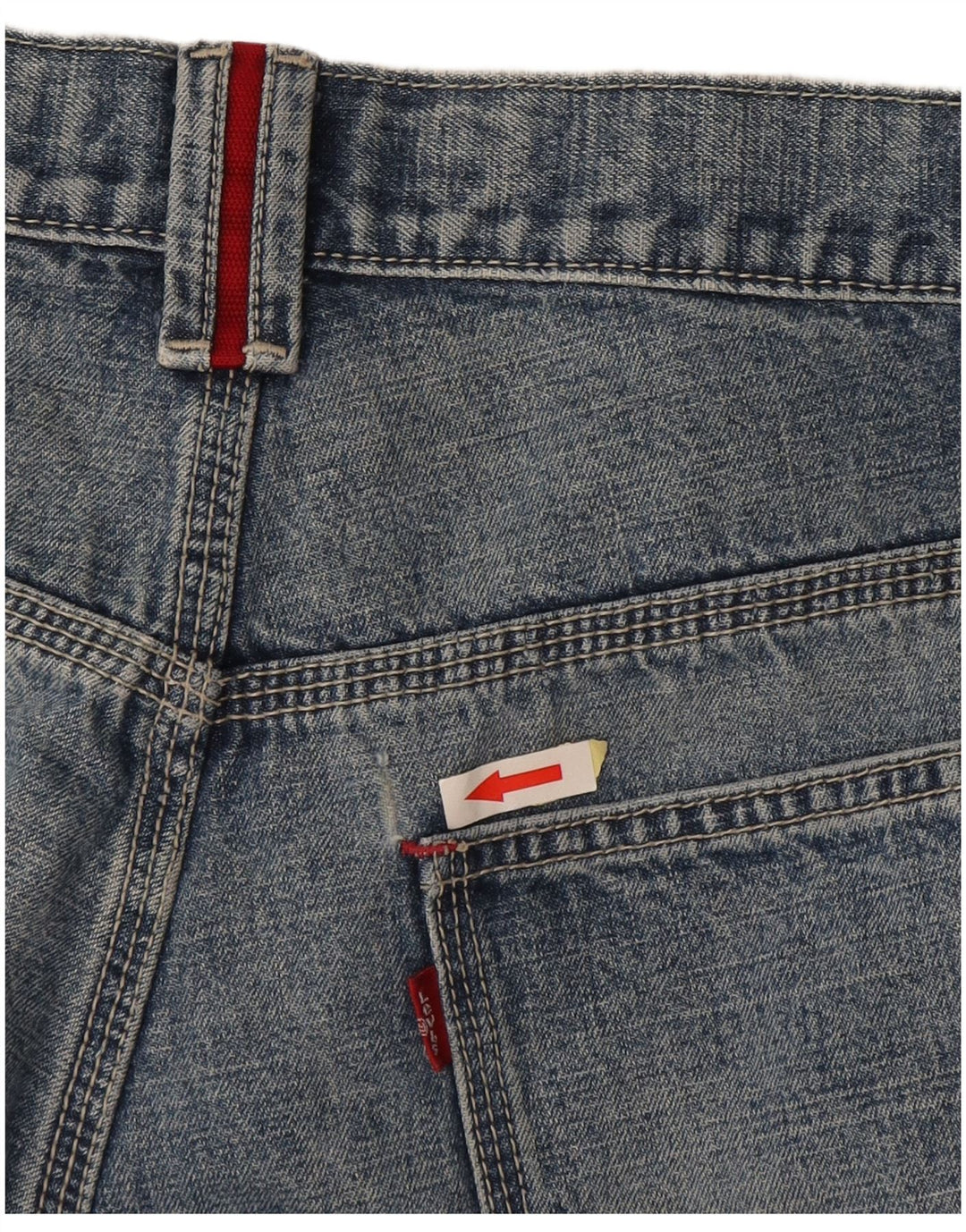Shorts jeans masculinos Levi's Workwear W29 algodão azul médio