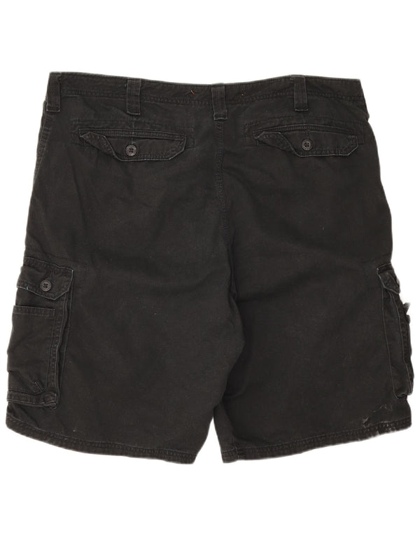 Lee Mens Dungarees Cargo Shorts W38 XL Algodão Preto