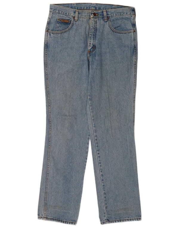 Wrangler Masculino Texas Straight Jeans W34 L32 Azul Algodão