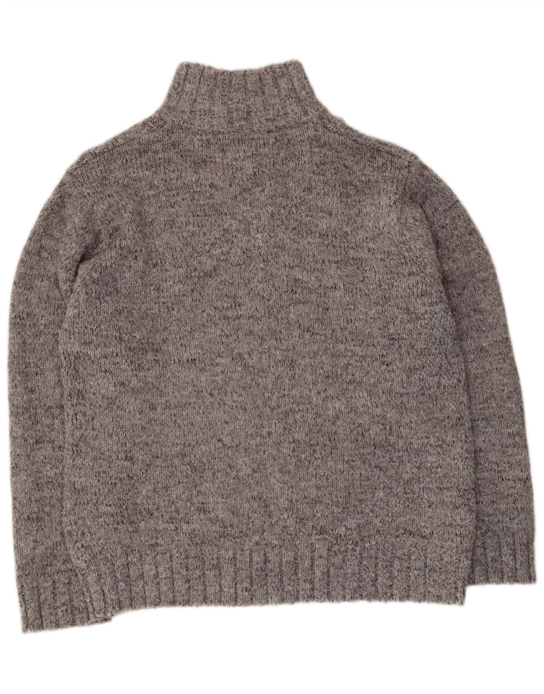 Suéter masculino MARKS & SPENCER com gola e zíper Reino Unido 41/43 grande cinza