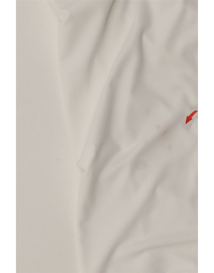 Adidas Mens Climalite Camiseta Top Médio Poliéster Branco
