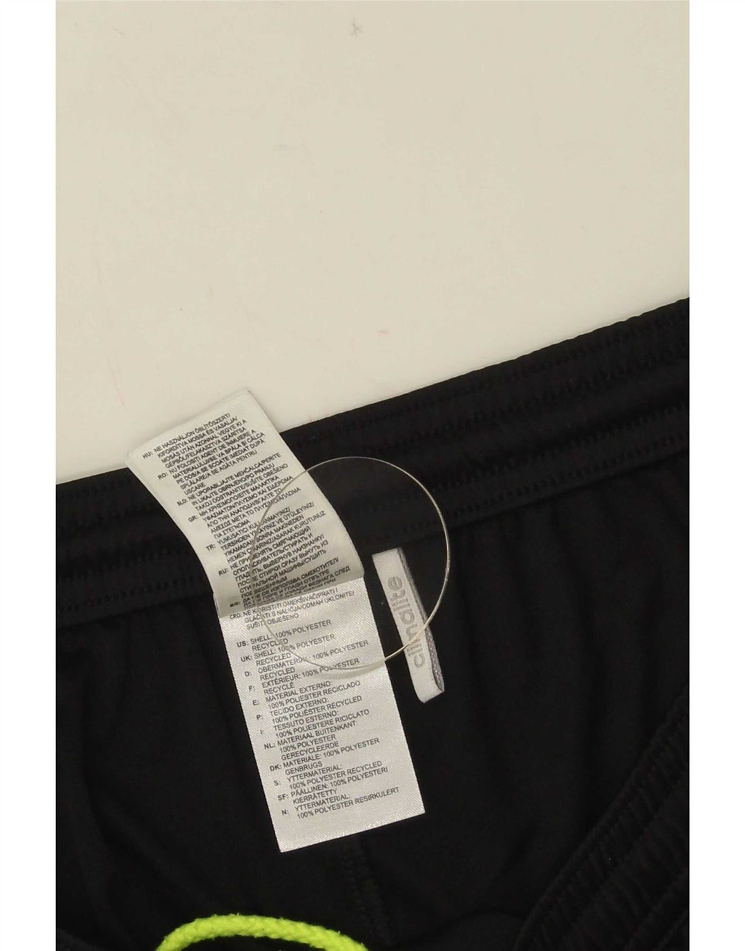 Adidas Mens Climalite Sport Shorts Grande Poliéster Colorblock Preto