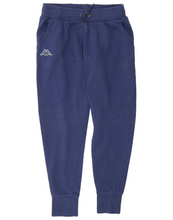 Calça de treino masculina Kappa Joggers grande algodão azul marinho