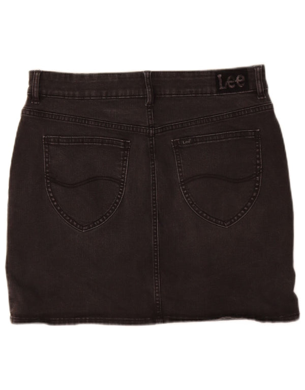 Saia jeans feminina Lee 13-14 anos W30 algodão preto