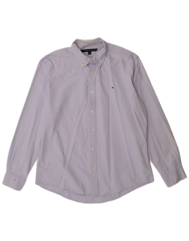 Camisa masculina Tommy Hilfiger grande azul