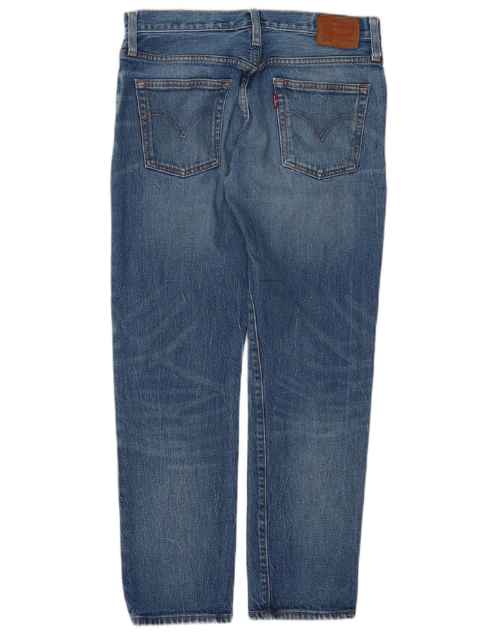 Calça jeans feminina Levi's 501 Straight W26 L28 azul algodão