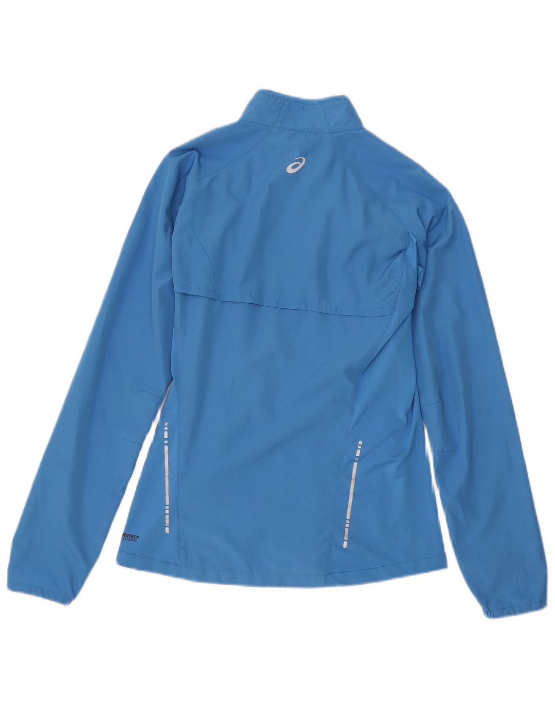 Asics Womens Tracksuit Top Jacket UK 8 Pequeno Azul