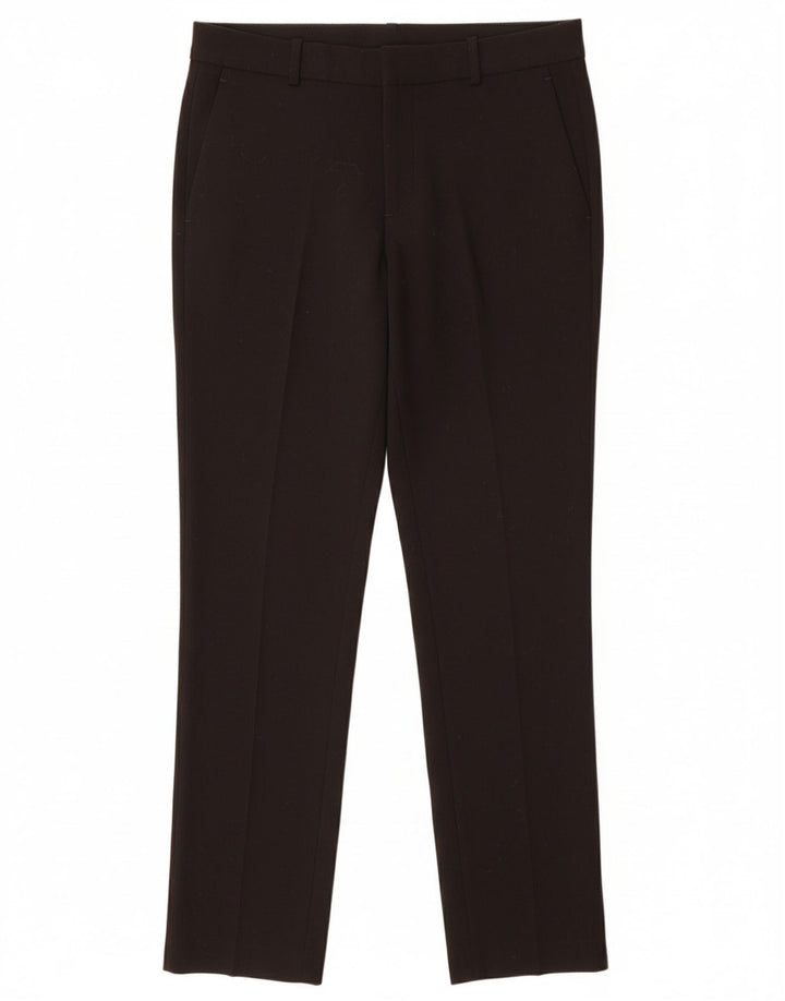 Calça Chino Feminina DKNY Slim EUA 6 Médio W32 L29 Poliéster Preto