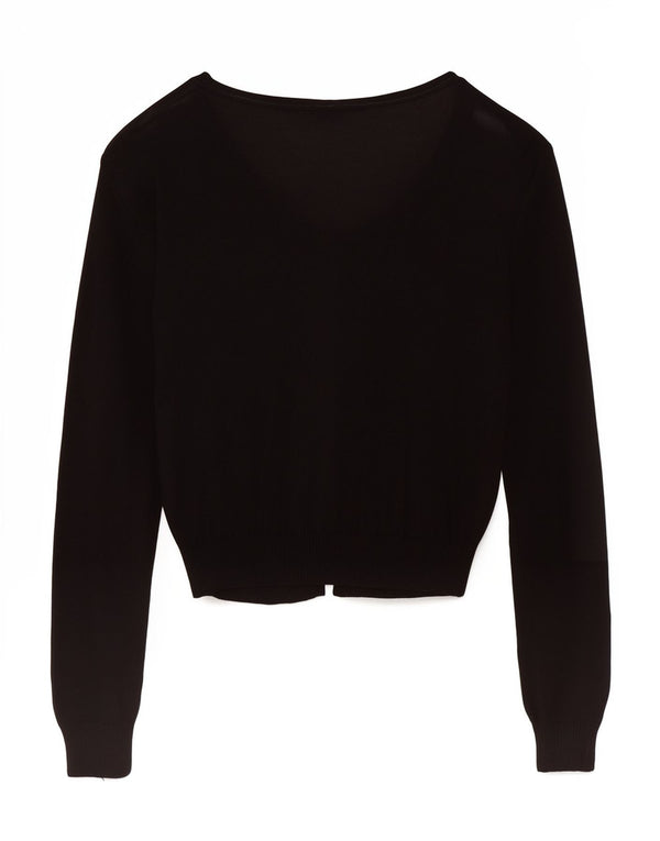 Top Cardigan Feminino Max & Co. Reino Unido 12 Médio Preto