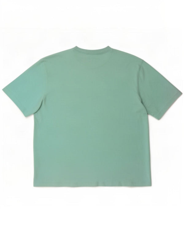 Camiseta feminina Adidas Oversized Top UK 12/14 Médio Turquesa Algodão