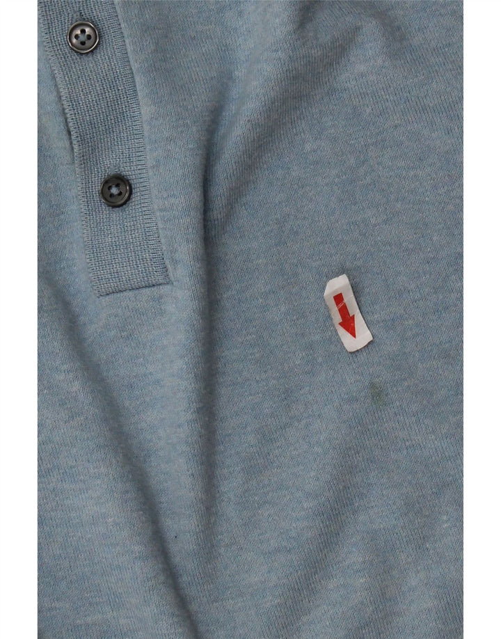 Camisa polo masculina Marks & Spencer XL azul algodão