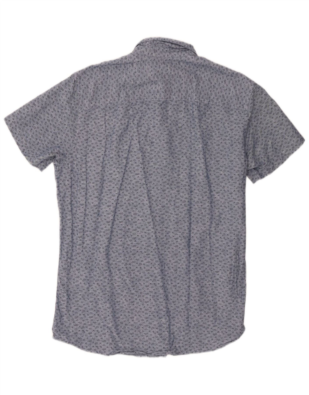 Camisa masculina Slim Fit Jack & Jones grande algodão azul