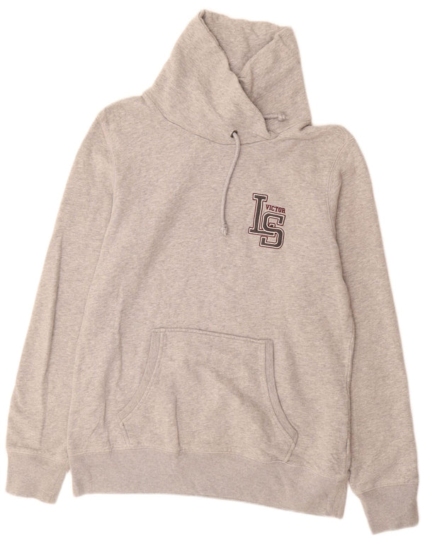 LOTTO Suéter feminino com gola xale gráfico UK 18 XL algodão cinza