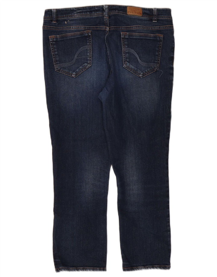 Calça jeans feminina Fat Face UK 12 médio W32 L23 algodão azul