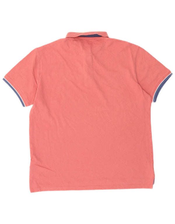 Massimo Dutti Mens Polo Shirt XL Pink Cotton