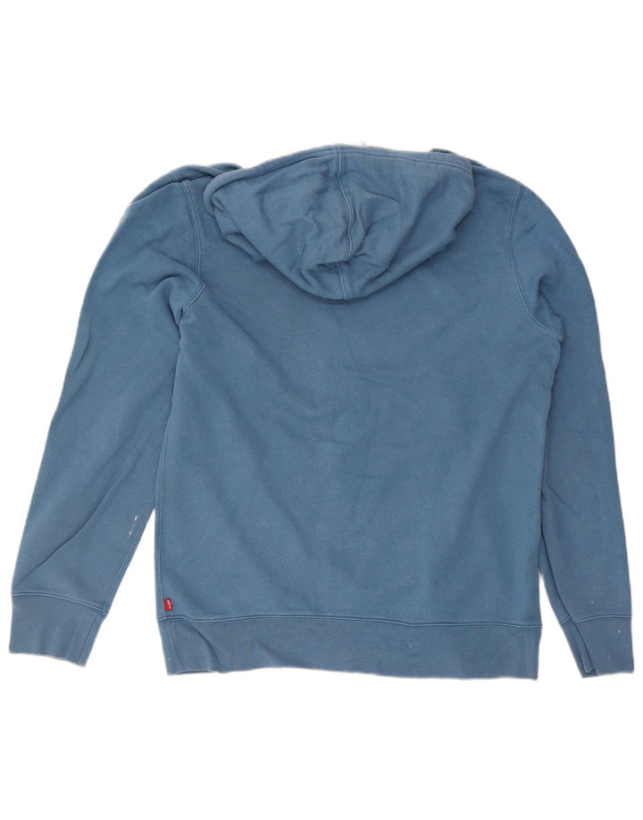 Suéter com capuz gráfico masculino Levi's grande algodão azul