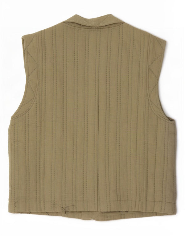 Gilet feminino MINT VELVET UK 14 algodão cáqui médio