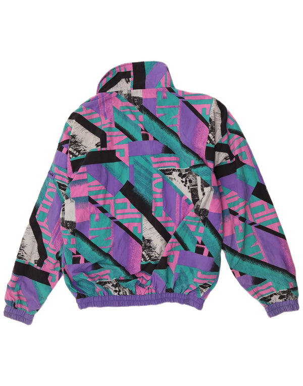 Pandora Mens Graphic Tracksuit Top Jacket XL Roxo Geométrico