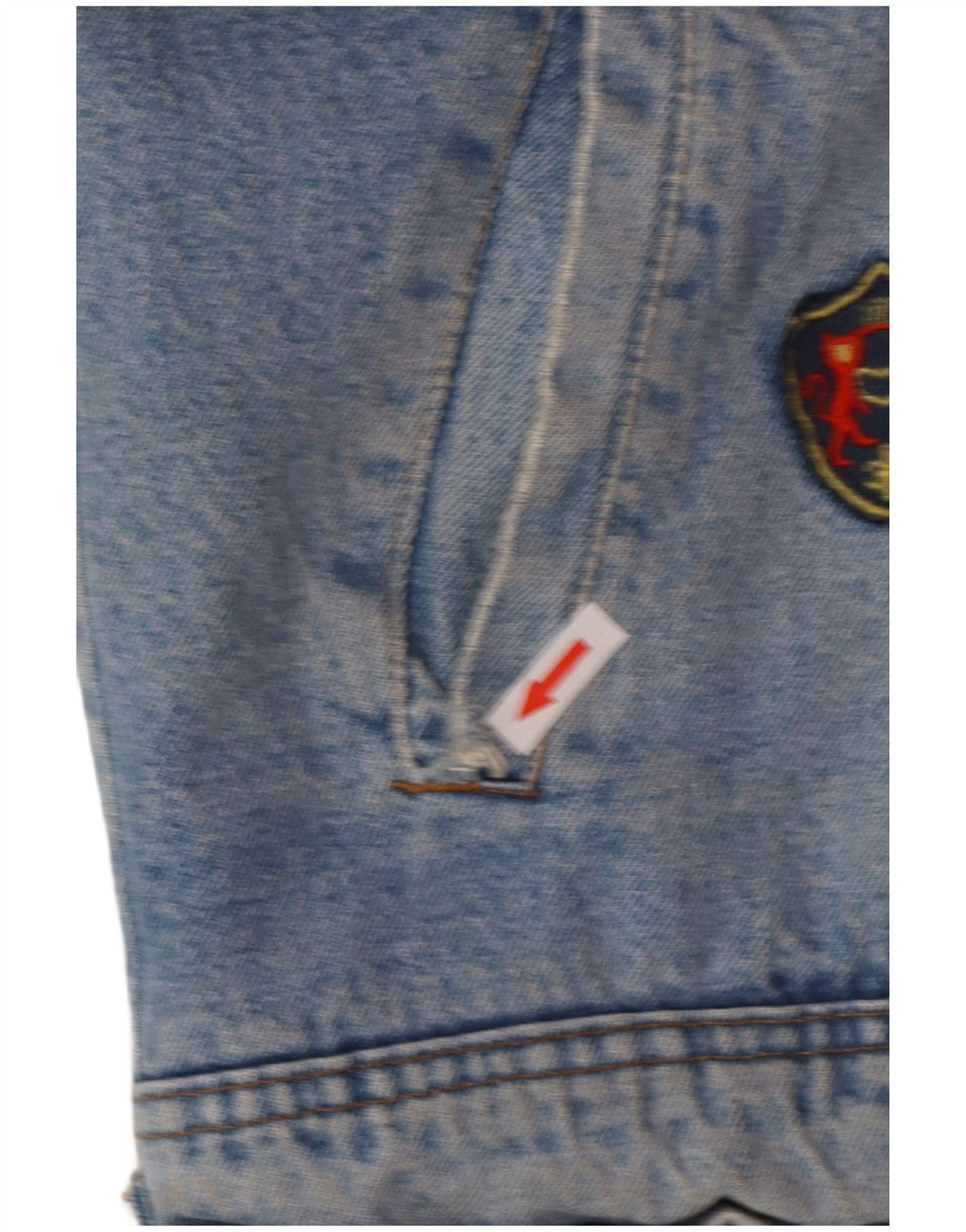 Jaqueta jeans masculina POP 84 Sherpa Reino Unido 38 azul médio