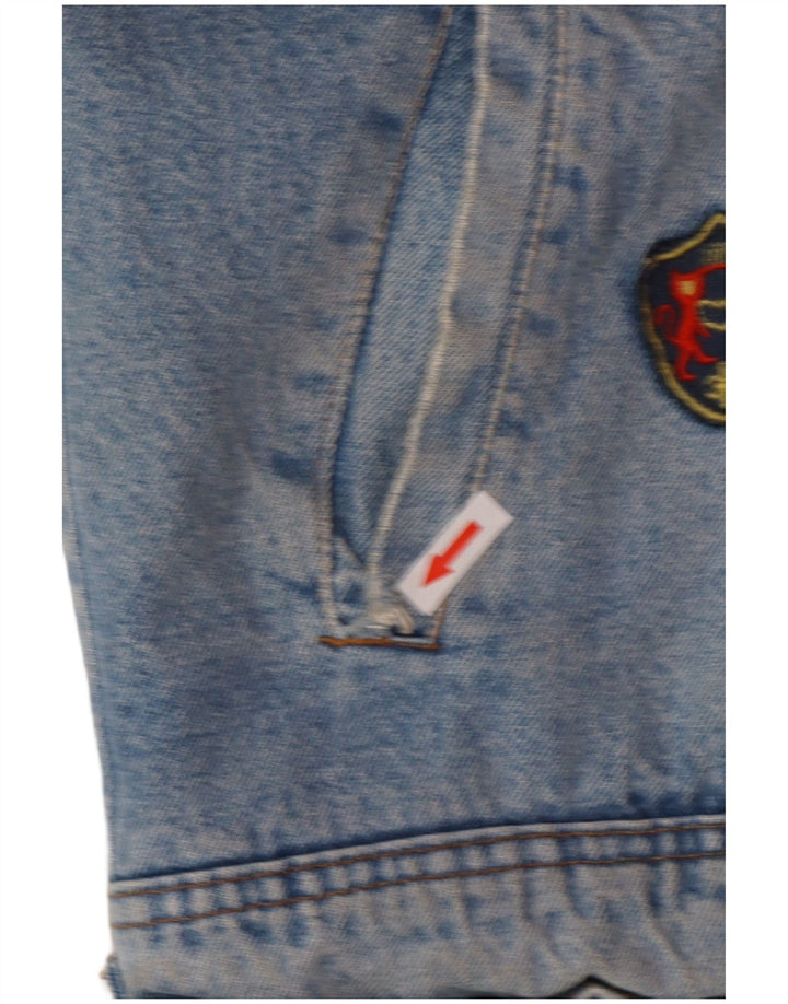Jaqueta jeans masculina POP 84 Sherpa Reino Unido 38 azul médio