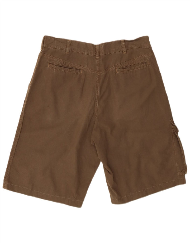 Armani Mens Cargo Shorts IT 46 Pequeno W30 Algodão Marrom