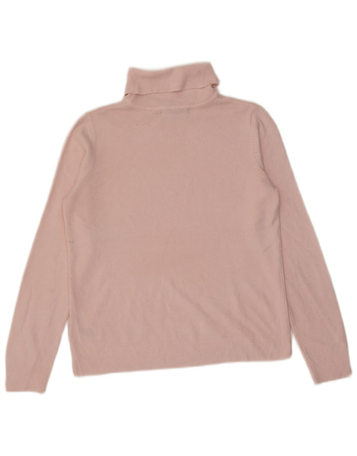 Suéter feminino Marks & Spencer com gola redonda Reino Unido 12 acrílico rosa médio