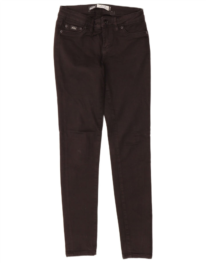 Jeans jegging feminino SUPERDRY W26 L30 algodão preto